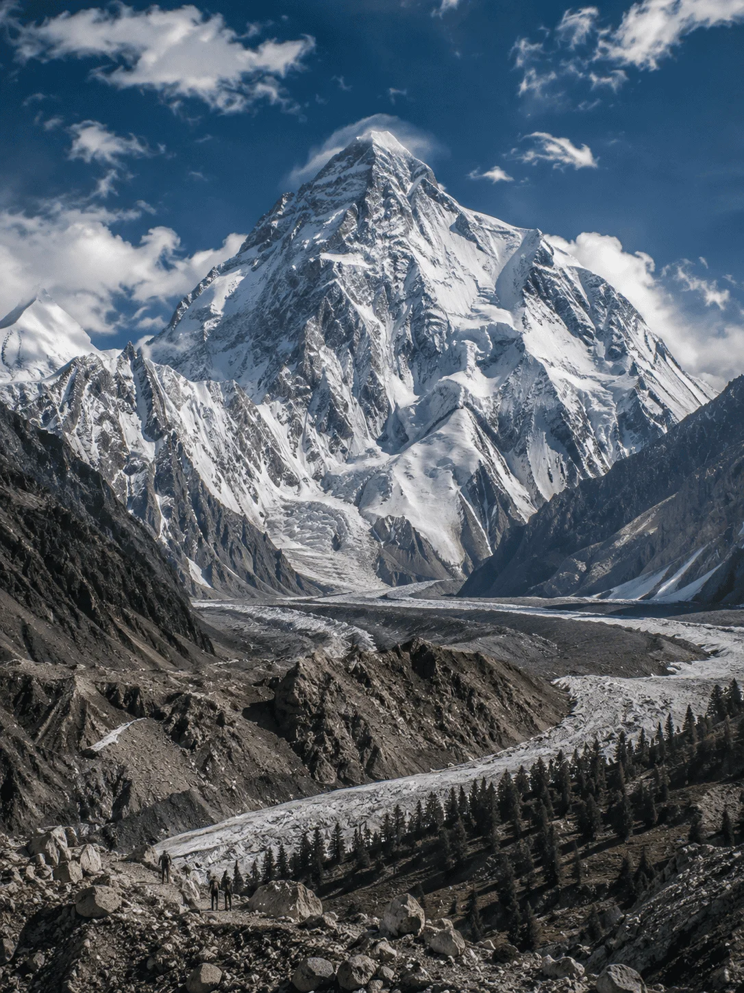 Mountain landscape of the Hindu Kush range in Pakistan