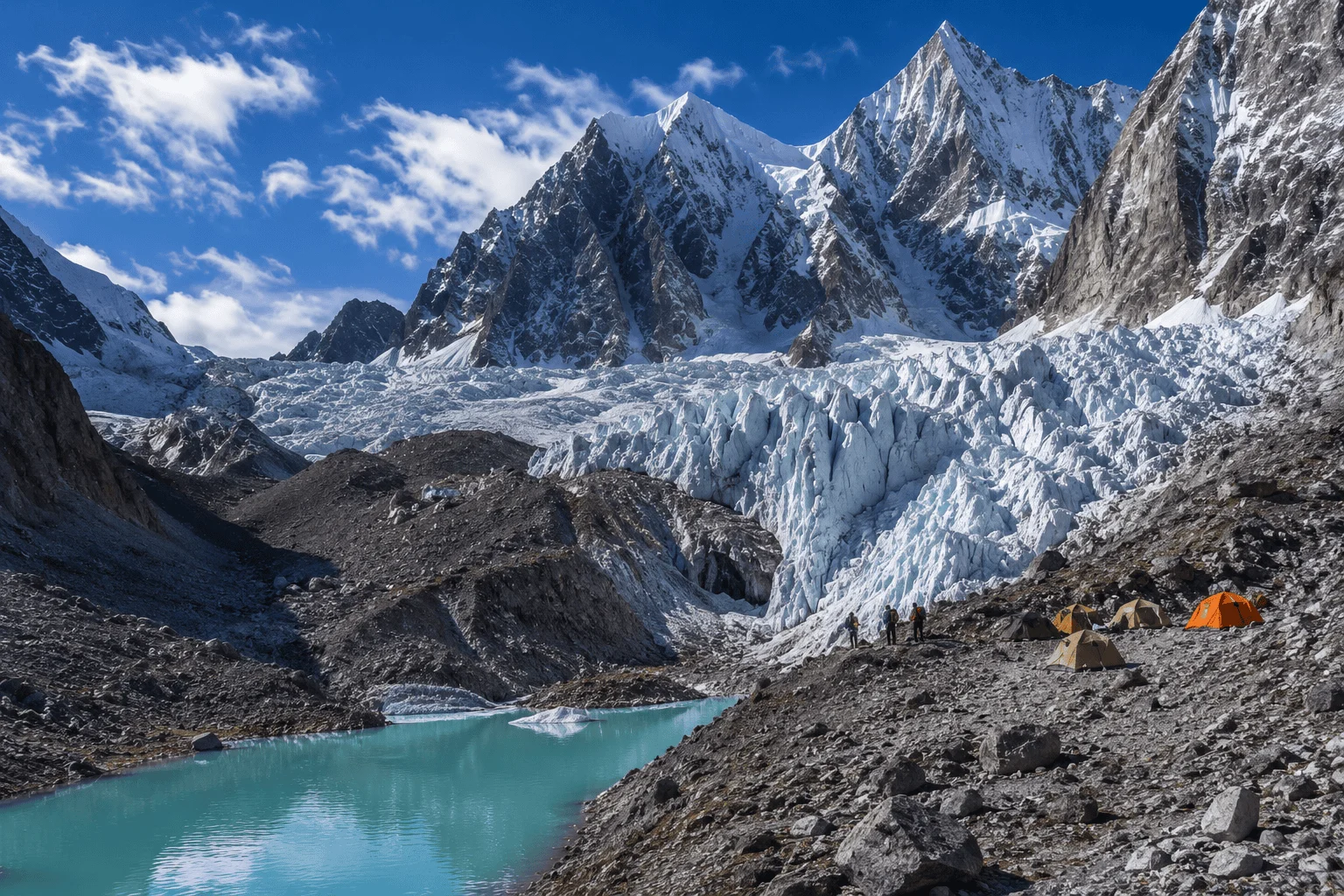 Mountain landscape for Saraghrar Expedition in Pakistan