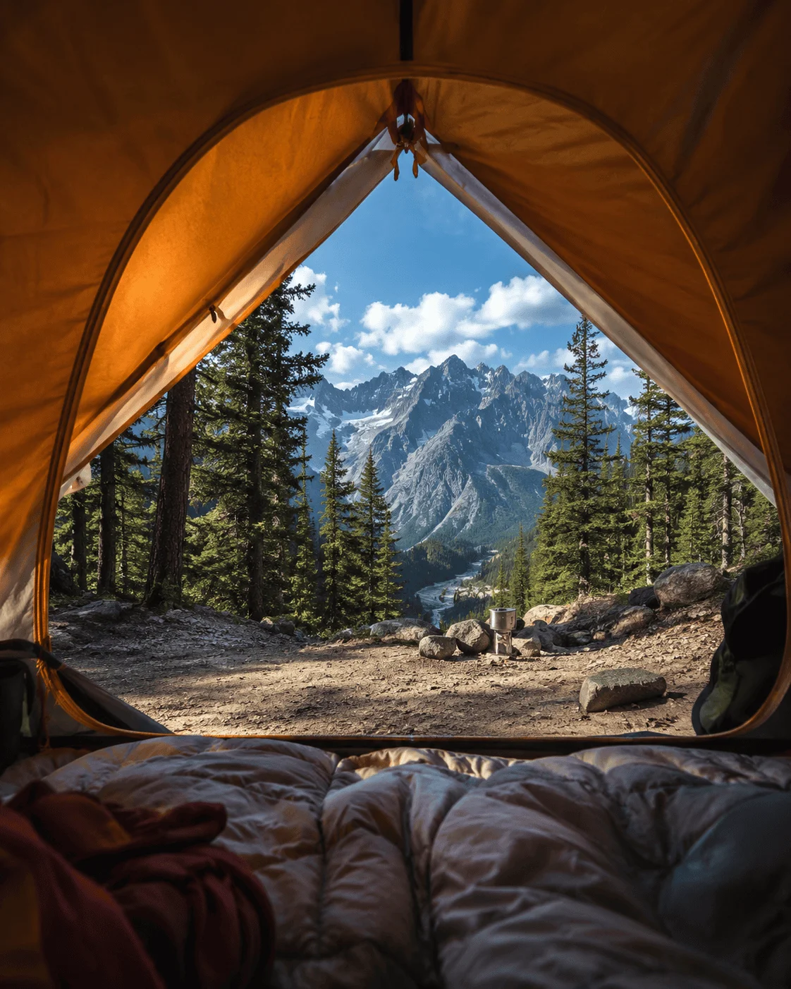 Expedition camp logistics in the Hindu Kush mountains