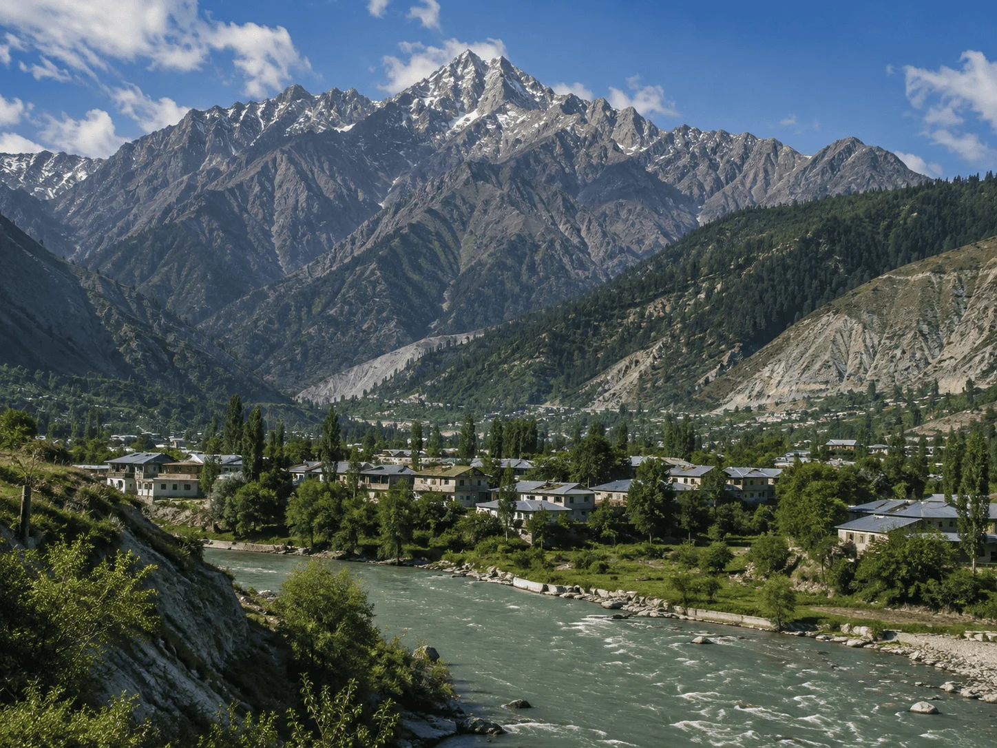 Landscape of Chitral in Chitral, Pakistan