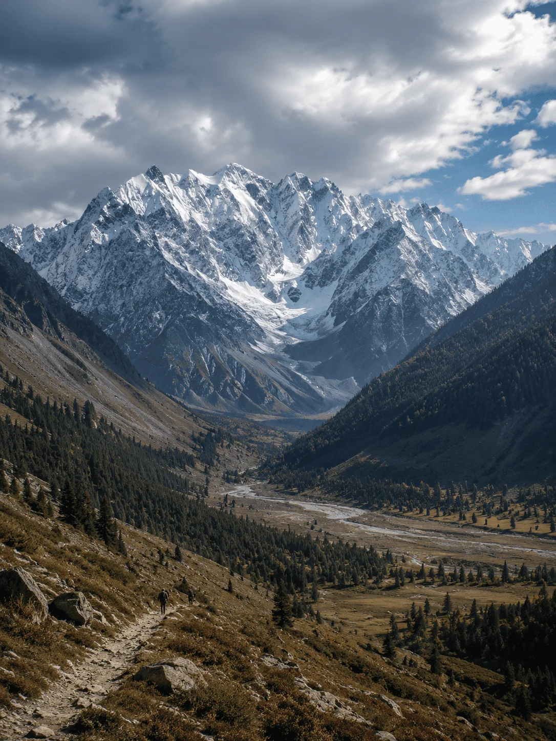 Mountain landscape of the Karakoram range in Pakistan