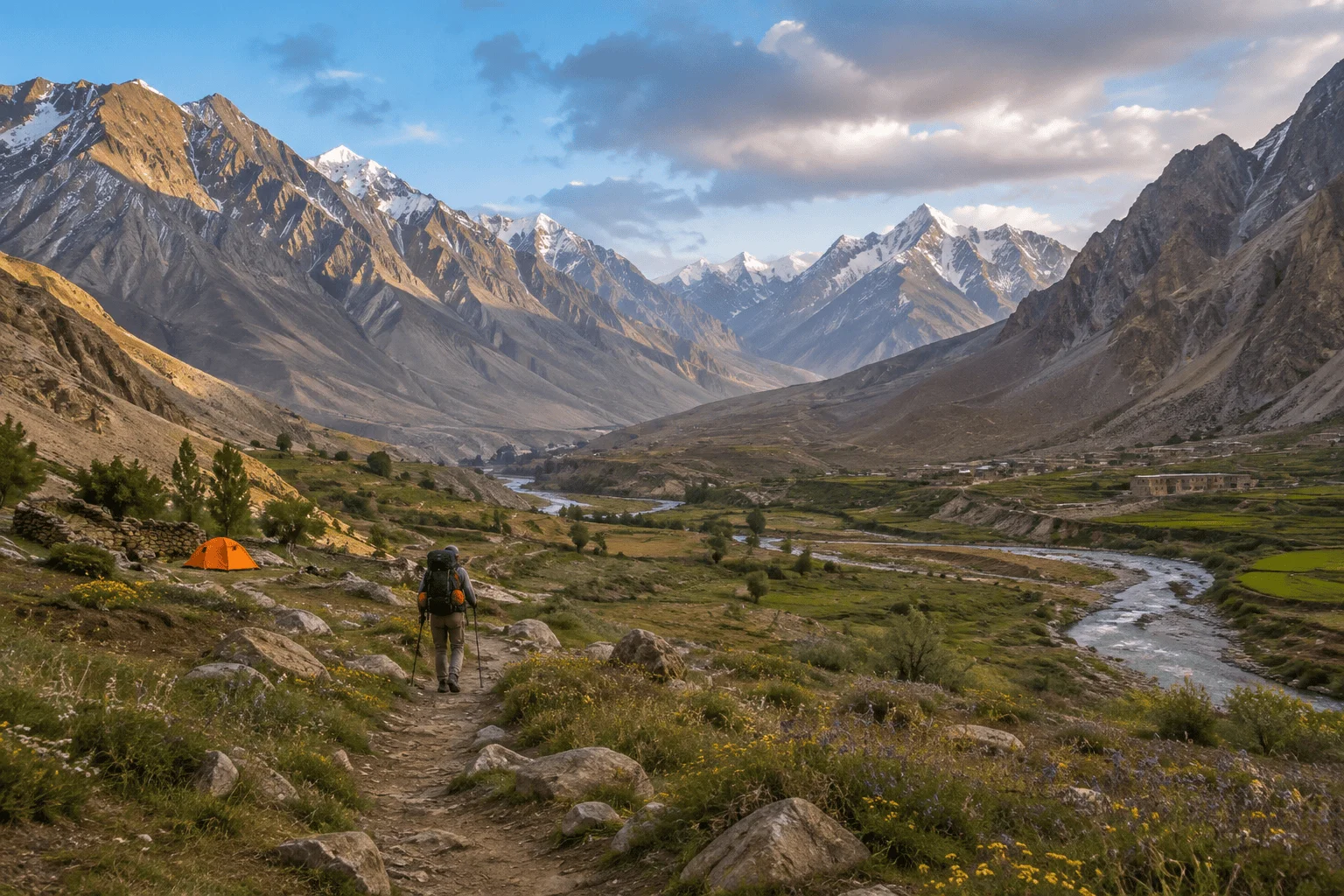 Mountain landscape for Custom Hindu Kush Expedition in Pakistan
